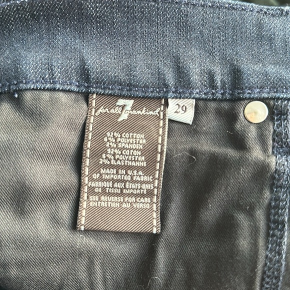 7FAM Luxe Performance The Straight Dark Blue Jeans - Picture 8 of 8